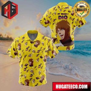 It Was I Dio Jojo’s Bizarre Adventure Button Up Animeape Hawaiian Shirt