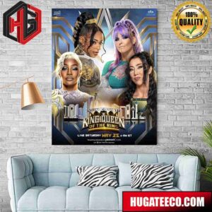 Jade Cargilll And Bianca Belair defend the WWE Women?s Tag Team Titles Against Indi Wrestling And Candice LeRae on the Countdown to King And Queen Of The Ring Poster Canvas