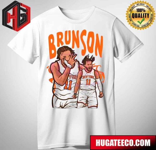 Jalen Brunson Cartoon New York Knicks Player T-Shirt