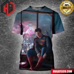 James Gunns New Superman Suit David Corenswet As Superman Debuts 2025 Superhero Film All Over Print Shirt