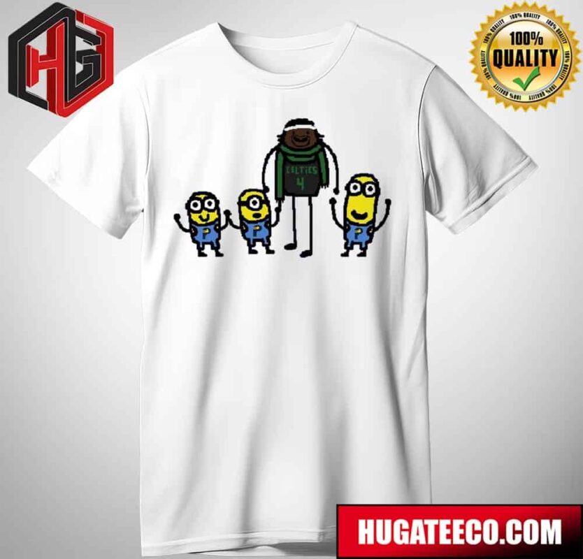 Jaylen Brown Boston Celetics NBA With Minions Gru Holiday Funny T-Shirt