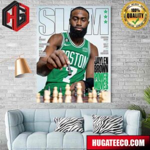Jaylen Brown Celtics Boston NBA Power Moves Cover SLAM Poster Canvas