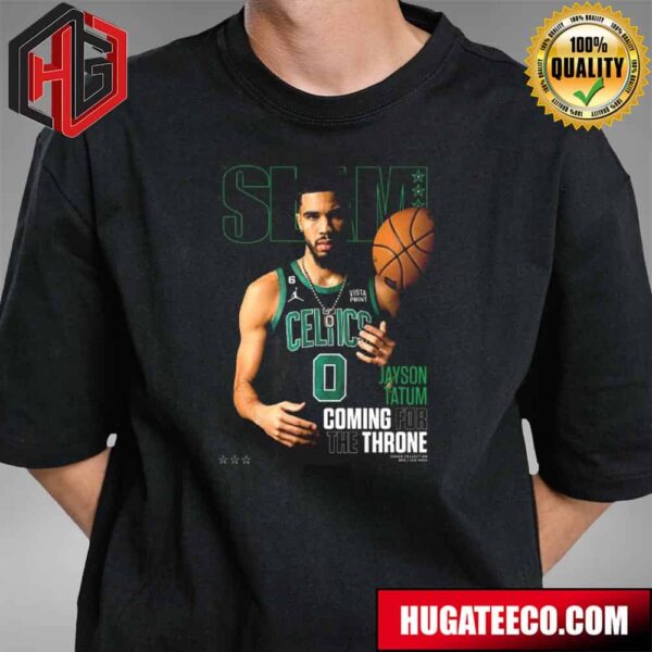 Jayson Tatum Boston Celtics NBA Coming For The Throne Cover SLAM T-Shirt