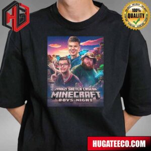 Jynxzi Sketch Caseoh Minecraft Boys Night T-Shirt