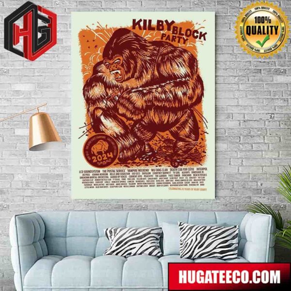 Kilby Block Party 2024 Celebrating 25 Years Of Kilby Court Home Decor Poster Canvas