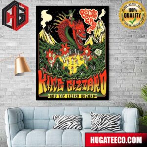 King Gizzard And The Lizard Wizard May 22 2024 Stadtpark Open Air Hamburg Germany Home Decor Poster Canvas