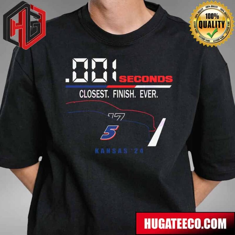 Kyle Larson Dot 001 Seconds Closet Finish Ever Kansas 24 T-Shirt
