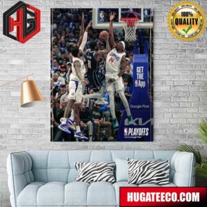 Kyrie Irving’s Incredible Dunk With Dallas Mavericks NBA Playoffs 2024 Home Decor Poster Canvas