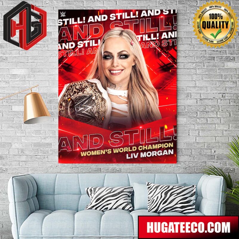 LIV Morgan Is The Women’s World Champion WWE Home Decor Poster Canvas