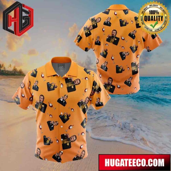 Leonardo Dicaprio Meme Pattern Button Up Animeape Hawaiian Shirt