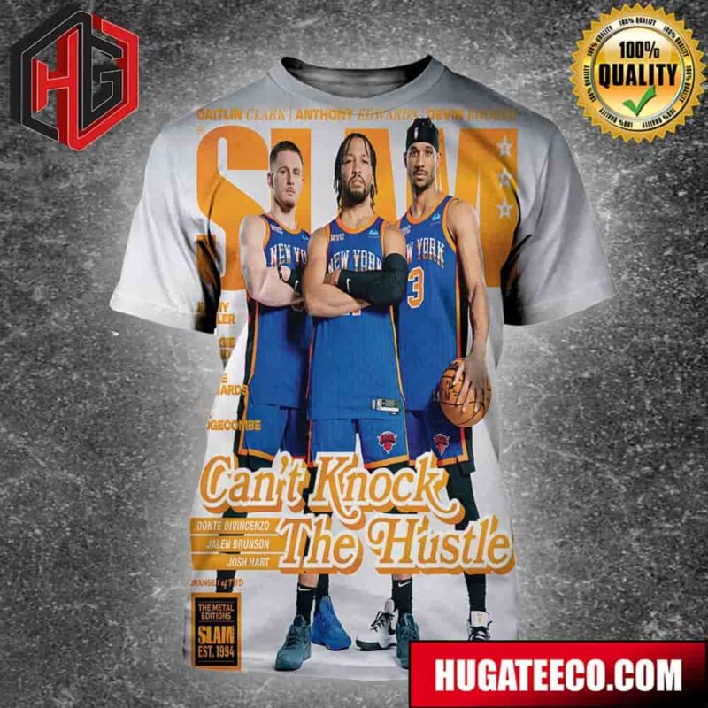 Limited Orange Metal Cover New York Knicks Cant Knock The Hustle Slam EST 1994 All Over Print Shirt