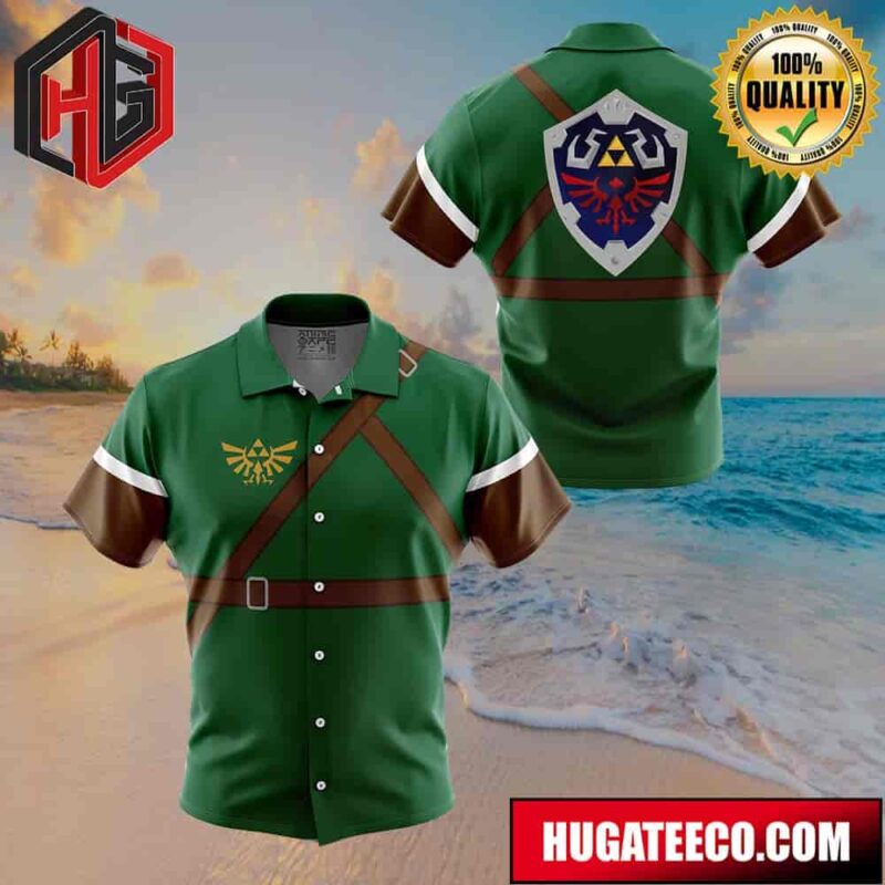 Link Legend Of Zelda Button Up Animeape Hawaiian Shirt