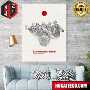 Liverpool FC And Jurgen Klopp Fa Community Shield King Power Stadium 2022 Poster Canvas