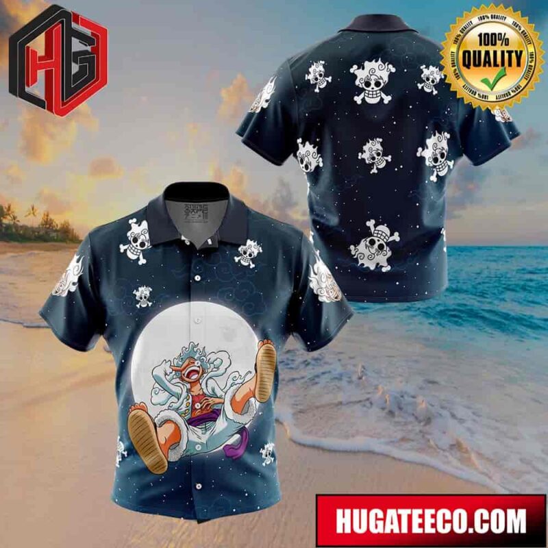 Luffy Gear5th One Piece Button Up Animeape Hawaiian Shirt