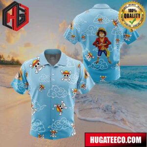 Luffy Pattern One Piece Button Up Animeape Hawaiian Shirt
