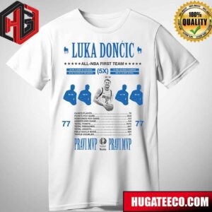 Luka Doncic Dallas Mavericks Parvi MVP Five-Time All-NBA First Team T-Shirt