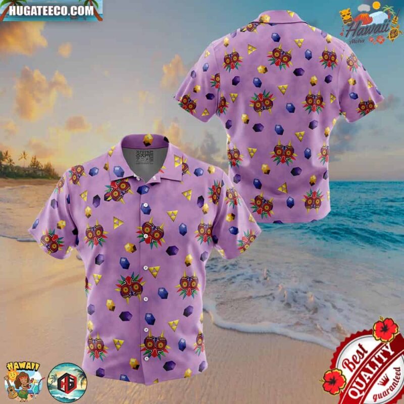 Majora’s Mask Legend of Zelda Button Up Hawaiian Shirt