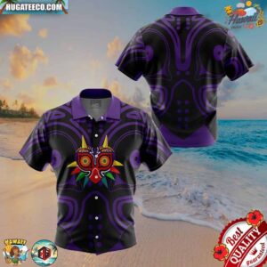 Majora’s Mask The Legend of Zelda Button Up Hawaiian Shirt