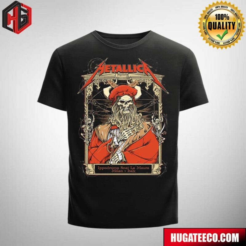 Tonight At Milan First Night Days Milano At Ippodromo Snai La Maura First No Repeat Weekend Of 2024 Metallica M72 Milan Met On Tour May 29 2024 In Italy Fan Gifts T-Shirt