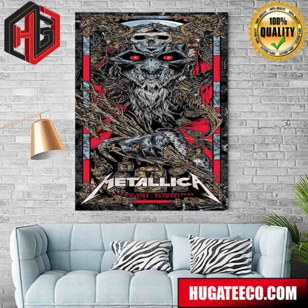 Metallica M72 World Tour Killer Show The European Munich Germany At Olympiastadion On 24th May 2024 Home Decor Poster Canvas