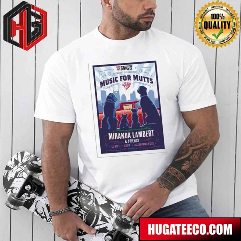 Miranda Lambert And Friends 10 5 2024 Ascend Amphitheater Nashville TN Poster Merchandise T-Shirt