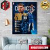 Luka Doncic Dallas Mavericks Of NBA Pravi MVP All Star NBA 1st Team Home Decor Poster Canvas