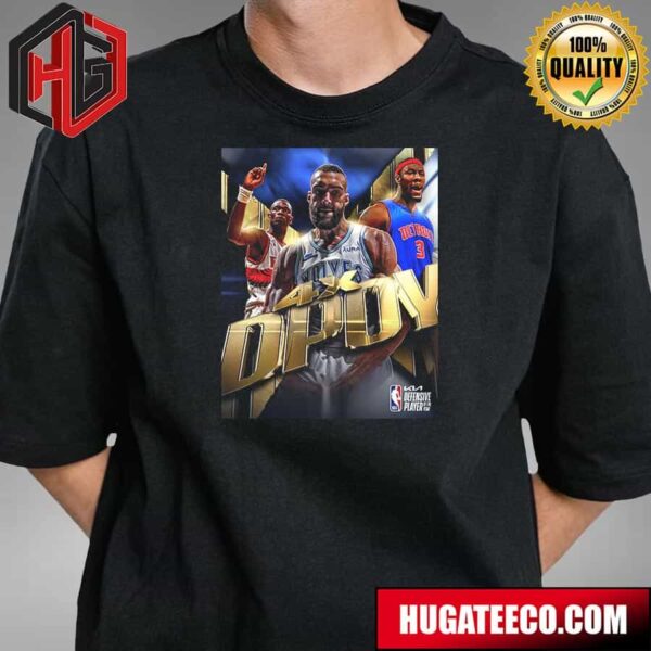 NBA Kia Defensive Player Of The Year 4x Dpoy Rudy Gobert Joins An Exclusive Club With Dikembe Mutombo And Ben Wallace T-Shirt