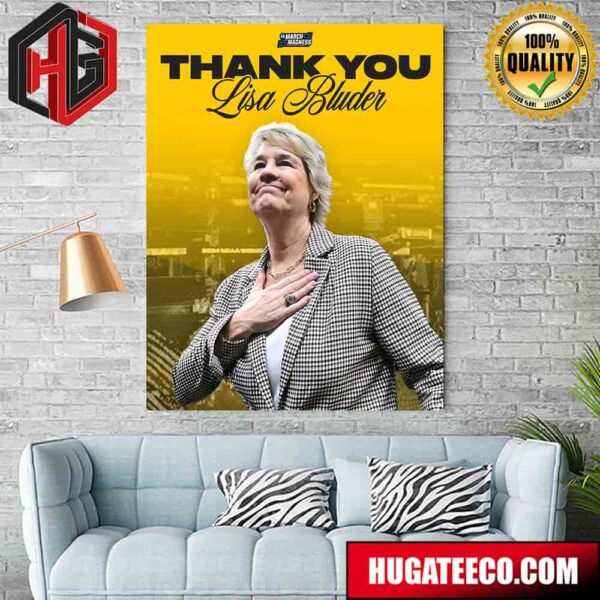 NCAA March Madness Thank You Coach Lisa Bluder Iowa Women’s Basketball Poster Canvas