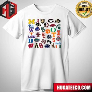NCAA Schools Featured In College Football 25 Trailer T-Shirt