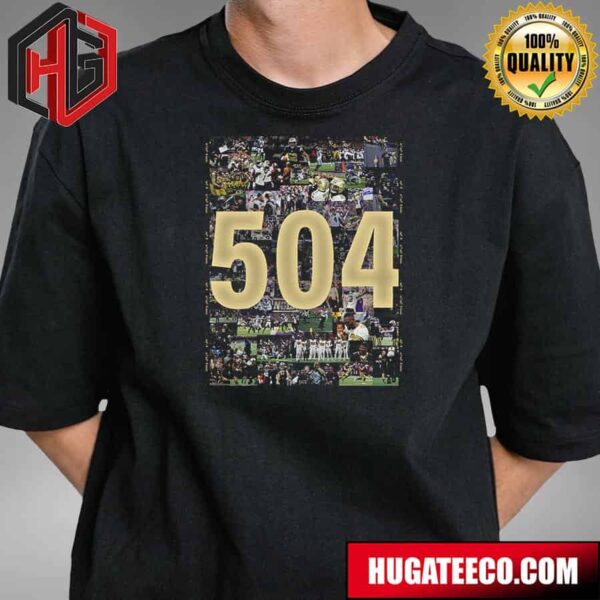 New Orleans Saints Happy 504 Day Unisex T-Shirt