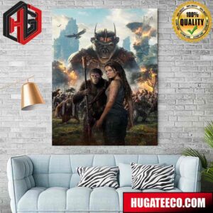 New Poster For Kingdom Of The Planet Of The Apes Home Decor Poster Canvas