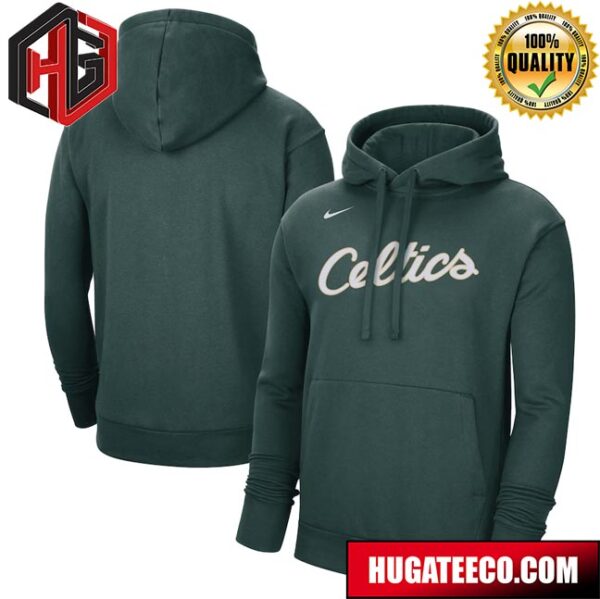 Nike X Boston Celtics NBA 2022-23 City Edition Essential Pullover Hoodie T-Shirt