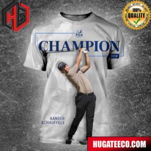 Official Golfer Xander Schauffele Champion PGA Championship 2024 All Over Print Shirt
