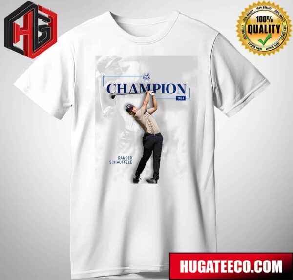Official Poster For Golfer Xander Schauffele Champion PGA Championship 2024 Unisex T-Shirt