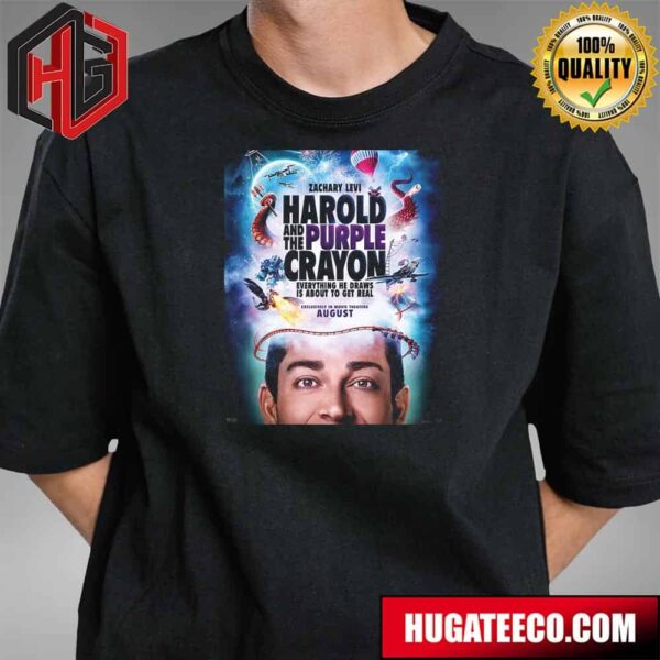 Official Poster For Harold And The Purple Crayon Starring Zachary Levi Releasing In Theaters On August 2 T-Shirt
