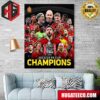 Manchester United Is Champions  FA Cup 2024 Still Magic Still Red Home Decor Poster Canvas