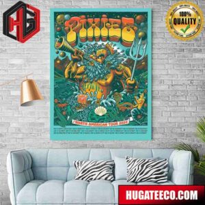 Official Poster For Pixies North American Tour 2024 Schedule List Home Decor Poster Canvas