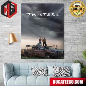 Official Poster For Twisters Releasing In Theaters On July 19 Home Decor Poster Canvas