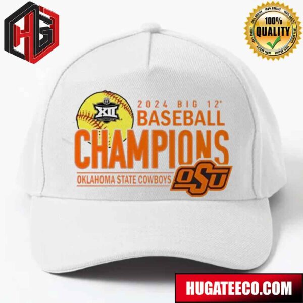 Oklahoma State Cowboys 2024 Big 12 Baseball Tournament Champions Hat-Cap