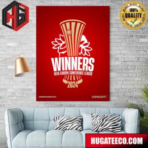 Olympiacos FC Are UEFA Europa Conference League 2024 Winners Home Decor Poster Canvas