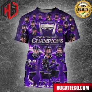 PWHL Minnesota Is First-Ever Walter Cup Champion 2024 3D T-Shirt