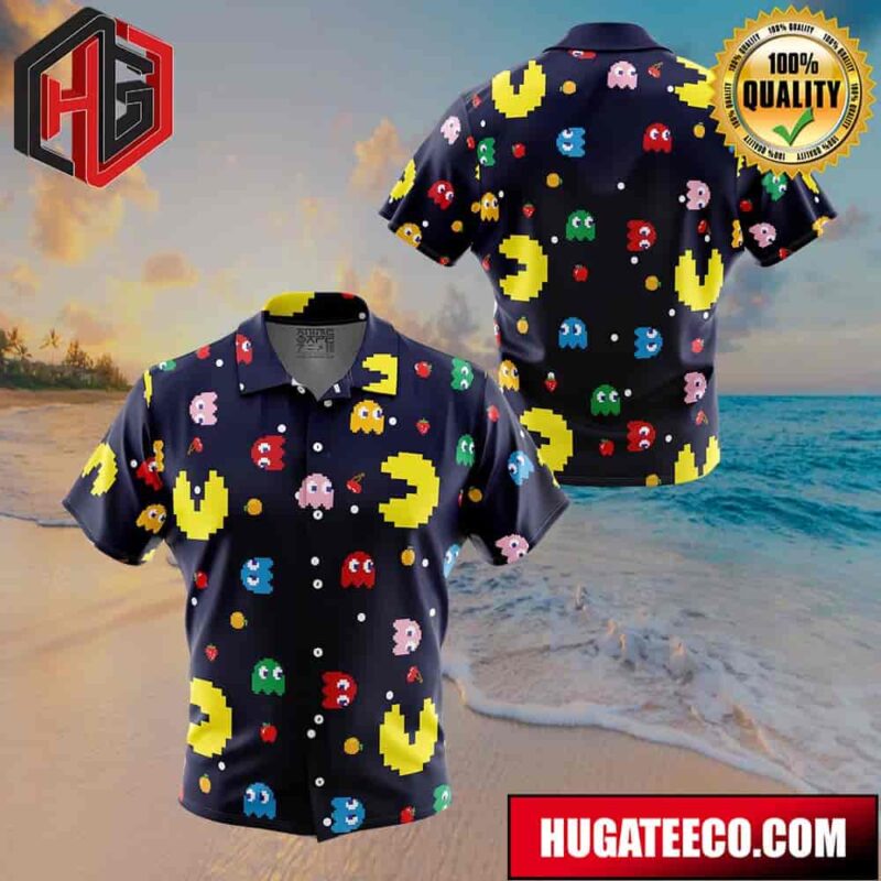 Peach Pattern Super Mario Button Up Animeape Hawaiian Shirt (2)