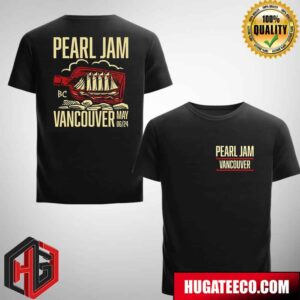Pear Jam With Deep Sea Diver May 06 2024 Vancouver BC Rogers Arena Unisex Two Sides T-Shirt