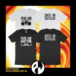 Pearl Jam Seattle Boombox Dark Matter In Seattle WA On May 28 And 30 2024 At Climate Pledge Arena Two Sides Fan Gifts T Shirt