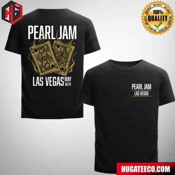Pearl Jam With Deep Sea Diver Poster Night 2 At MGM Grand Garden Arena On May 18th In Las Vegas Nevada Las Vegas 2024 N2 Art By Munk One Two Sides T-Shirt