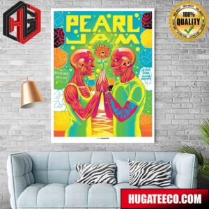 Pearl Jam With Deep Sea Diver Poster Night 2 At Mgm Grand Garden Arena On May 18th In Las Vegas Nevada Las Vegas 2024 N2 Art By Munk One Home Decor Poster Canvas