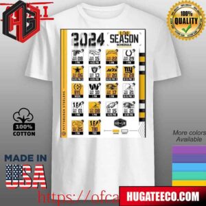 Pittsburgh Steelers Announced Their New Season NFL 2024 Schedule Poster Unisex T-Shirt