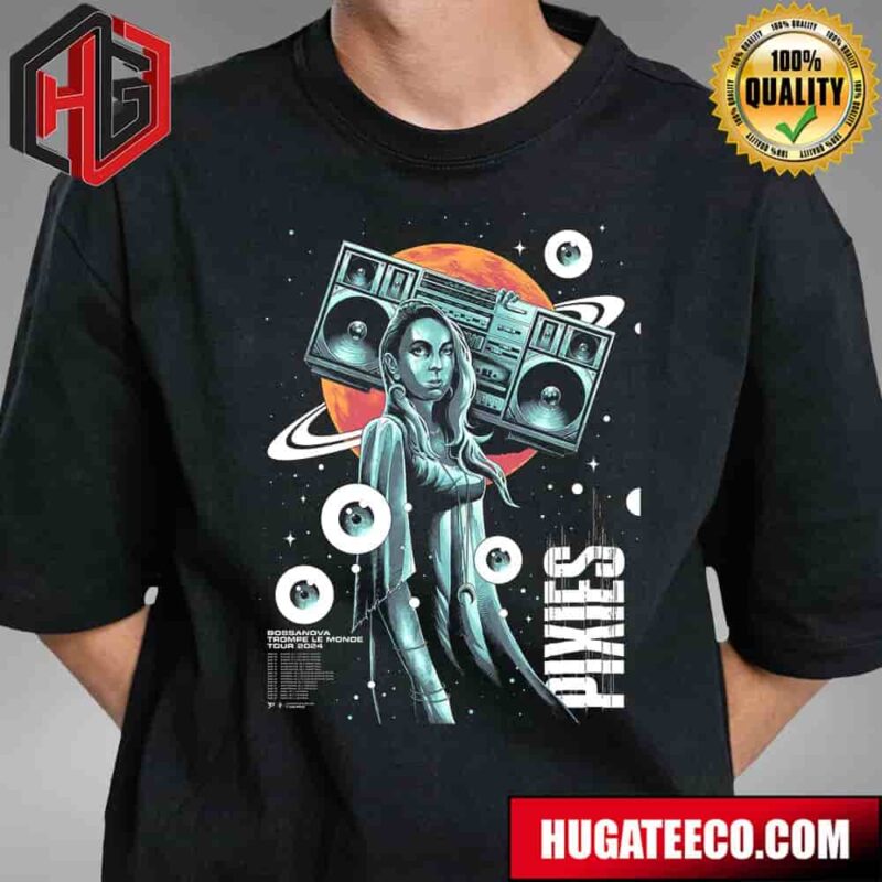 Pixies Bossanova Trompe Le Monde Tour 2024 Schedule Lists Design By Luke Preece Ver 2 T-Shirt