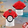Pokeball Pokemon Button Up Hawaiian Shirt