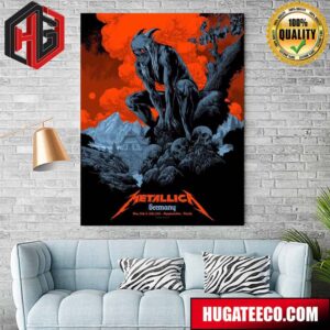 Poster Alluding To The Presentation Of Metallica At The Olympiastadion In Munich Germany From 24 And 26 May Poster Canvas